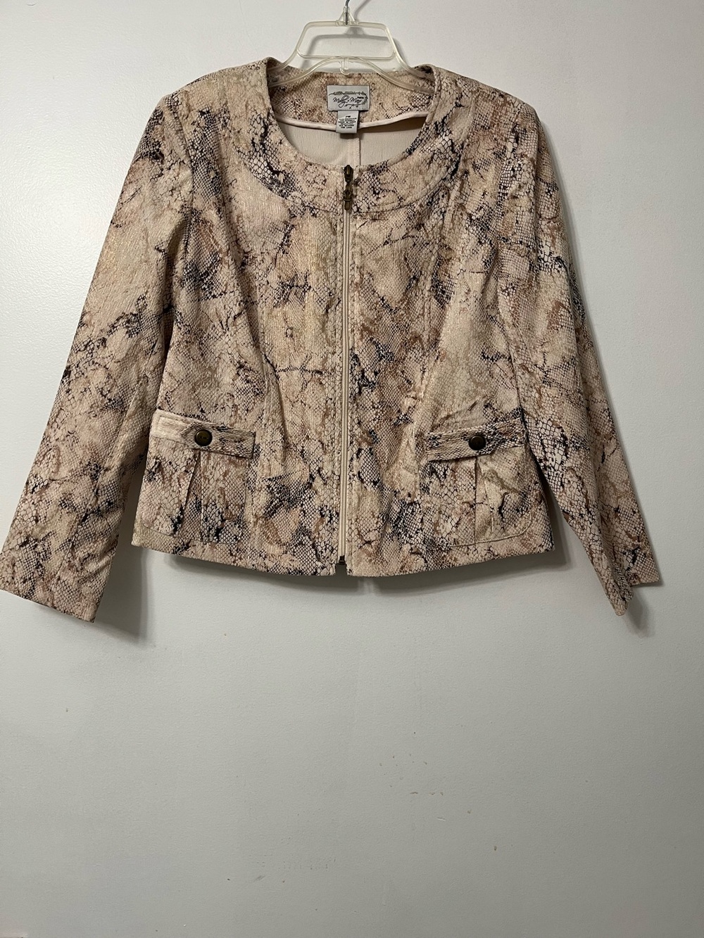 Molly & Maxx snake print blazer